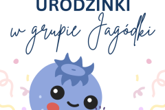 Urodzinki w grupie Jagódki