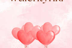 Pink Modern Watercolor Illustration Happy Valentine's Day Greeting Poster - 1